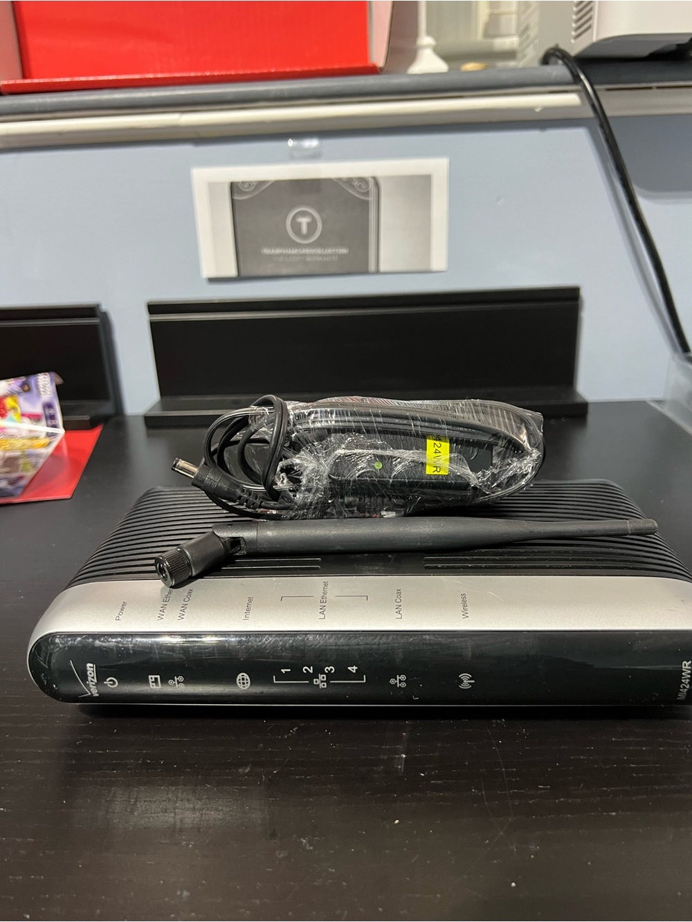 Black/Silver Modem-Router Combo - Reliable Home Networking